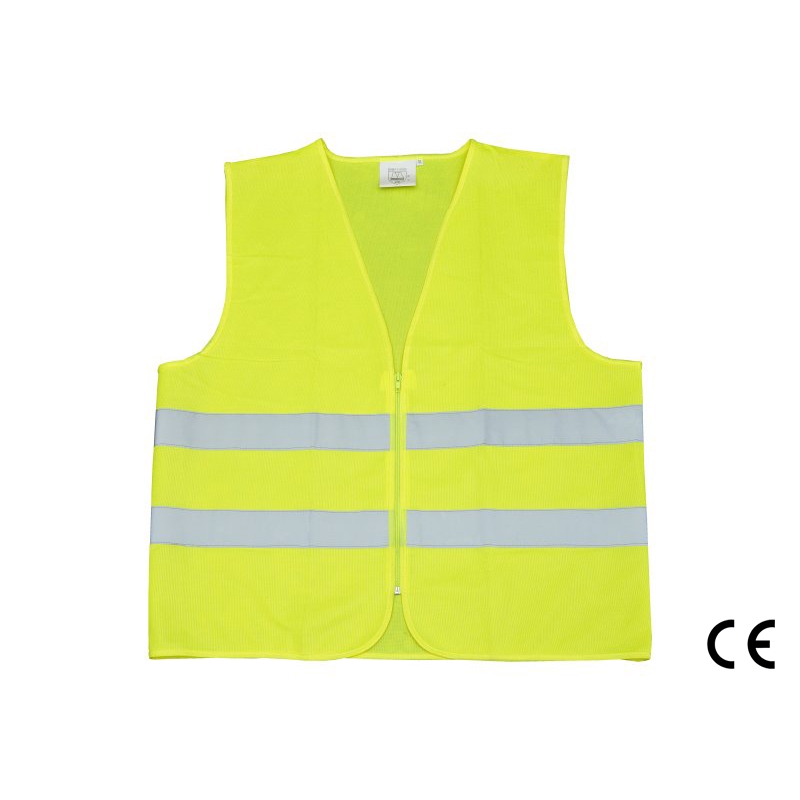 Reflective safety vest with 2 inch reflective strips yellow xxl