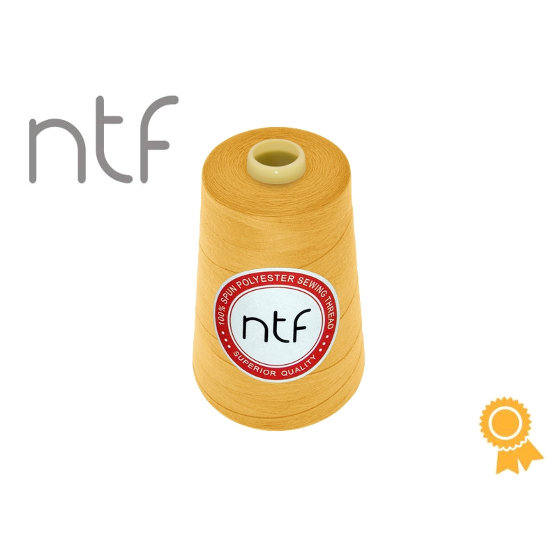 Nici poliestrowe NTF 120 (40/2)  żółte nasycone A518 5000 yd