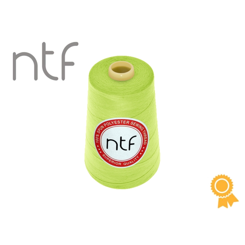 Nici poliestrowe NTF 120 (40/2)  żółtolimonkowe A589 5000 yd