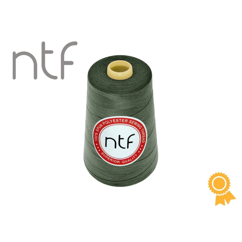 Nici poliestrowe NTF 120 (40/2)  zielone przybrudzone A621 5000 yd