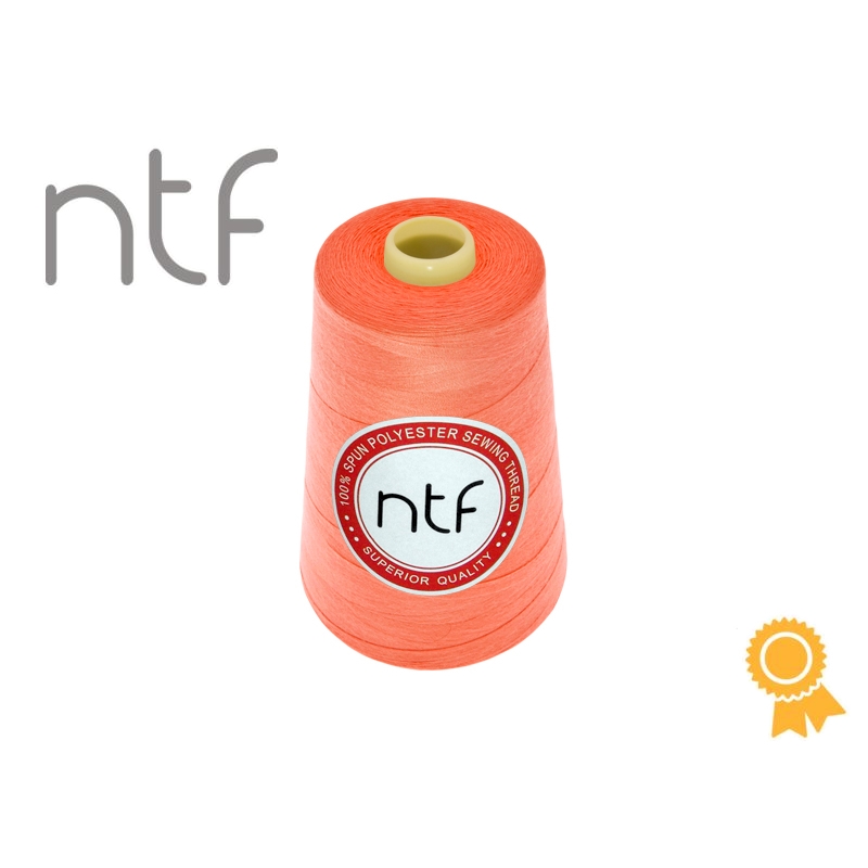 Nici poliestrowe NTF 120 (40/2)  brzoskwiniowe neonowe A664 5000 yd