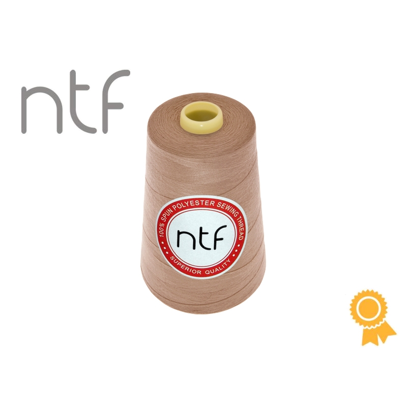 Nici poliestrowe NTF 120 (40/2)  kawa z mlekiem jasne A675 5000 yd