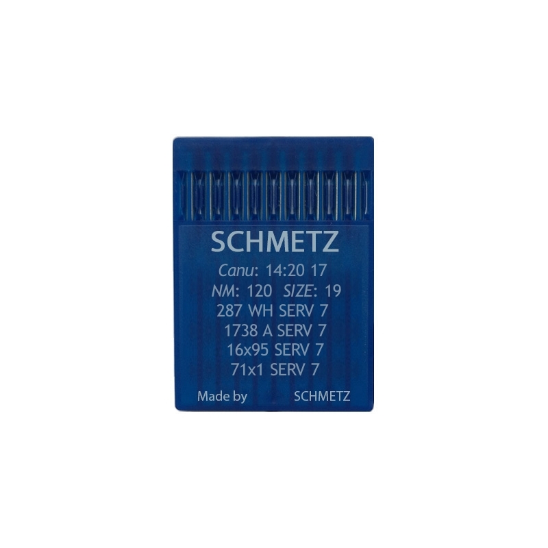 NEEDLE FOR LOCKSTITCH SEWING MACHINE SCHMETZ 287 WH SERV7 120 100 PCS