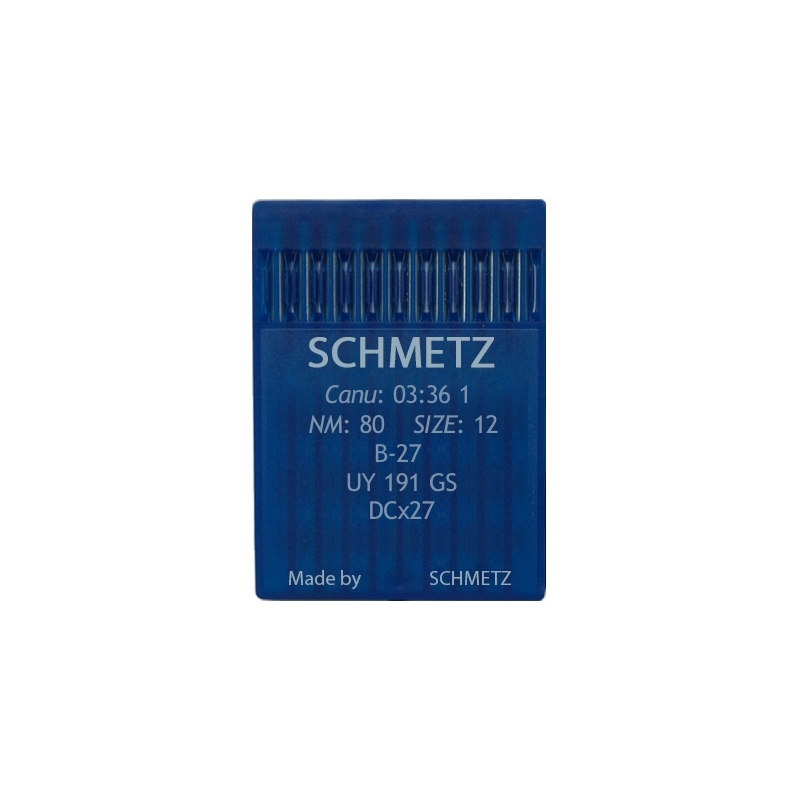 NEEDLE FOR OVERLOCK MACHINE SCHMETZ B-27 80 100 PCS