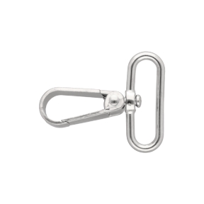 100pcs/Lot Stainless Steel Hook Lock Snap Swivel Solid Rings