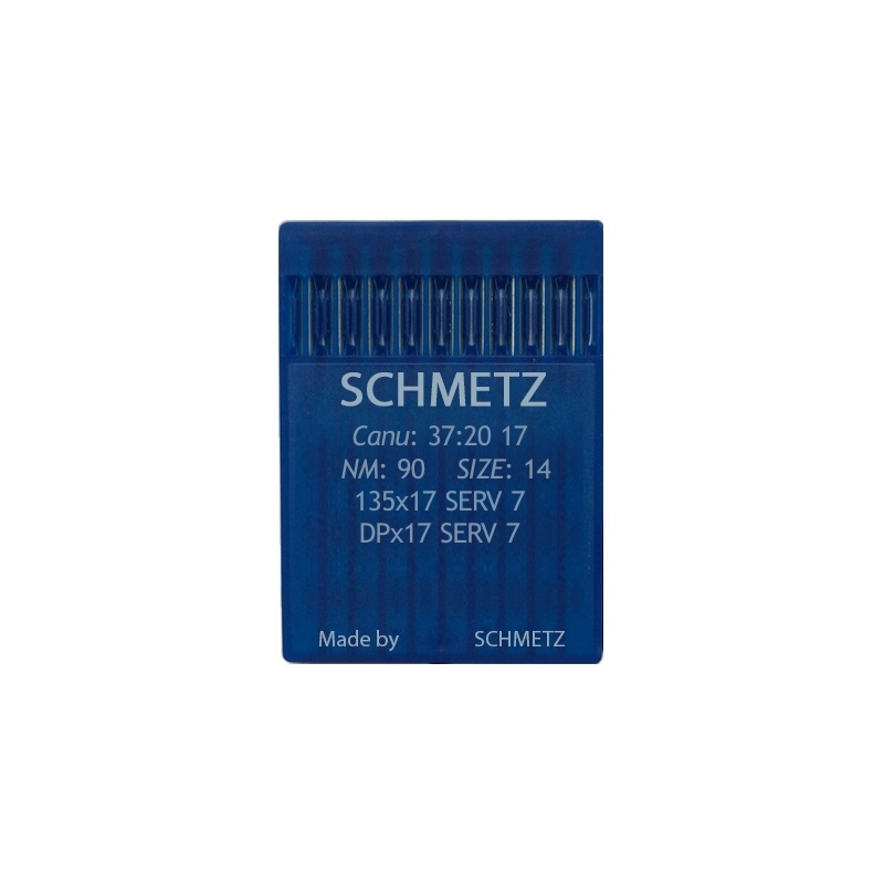 NEEDLE FOR LOCKSTITCH SEWING MACHINE SCHMETZ 135X17 SERV7 90 100 PCS