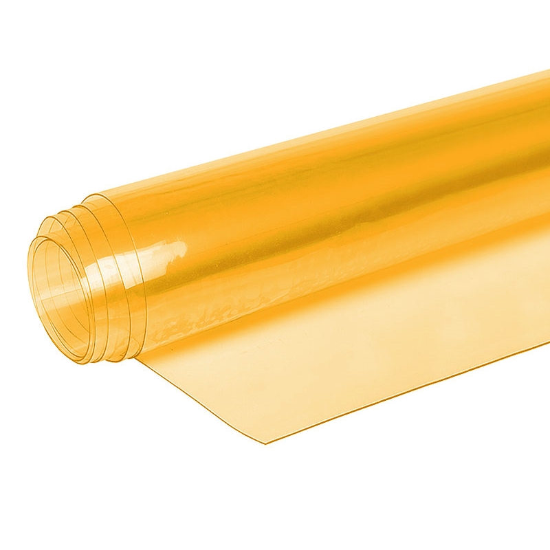 Folia PCV transparentna (przezroczysta) 0,50 mm żółta