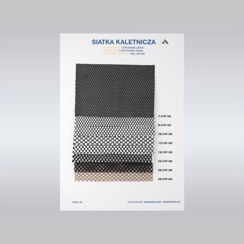 Catalog of mesh fabric