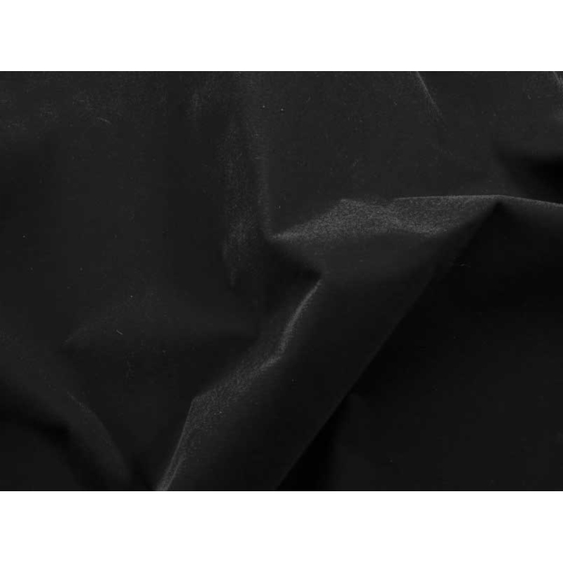 POLYESTER FABRIC FLOCK WITH GLUE 0,8 MM BLACK 580 150 CM