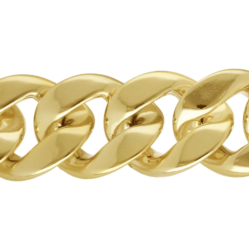 Gold acrylic chain 10 mb
