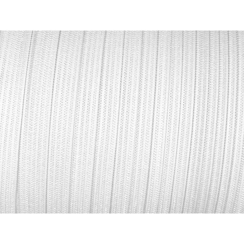 Taśma elastyczna płaska dziana 15 mm (501) biała poliester
