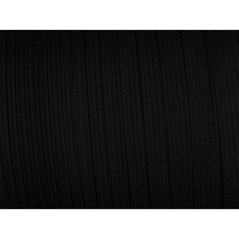 Taśma elastyczna płaska dziana 15 mm (580) czarna poliester