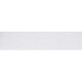 Taśma elastyczna płaska dziana 20 mm (501) biała poliester
