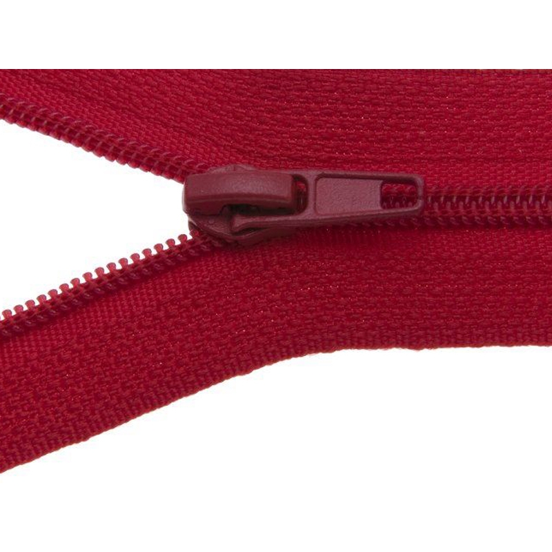 SLIDER FOR NYLON ZIPPER TAPES WITH CORD 3 AUTO LOCK RED 100/500 PCS