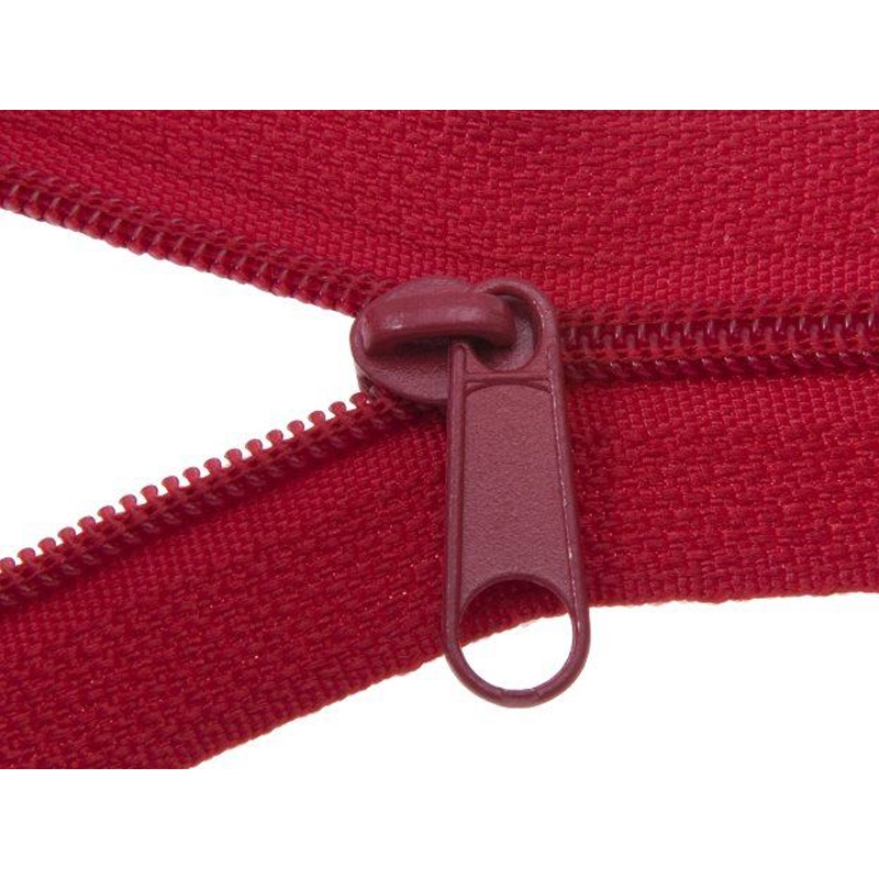 SLIDER FOR NYLON ZIPPER TAPES WITH CORD 3 NON LOCK RED 100/500 PCS