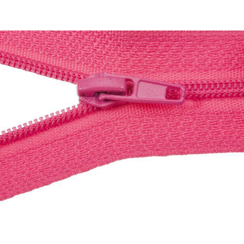SLIDER FOR NYLON ZIPPER TAPES WITH CORD 3 AUTO LOCK PINK 516 100/500 PCS