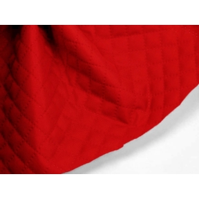 Tkanina Oxford pikowana wodoodporna karo (620) czerwona 25 mb