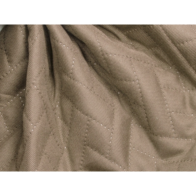 Quilted polyester fabric Oxford 600d pu*2 waterproof premium (894) dark beige 158 cm 25 mb