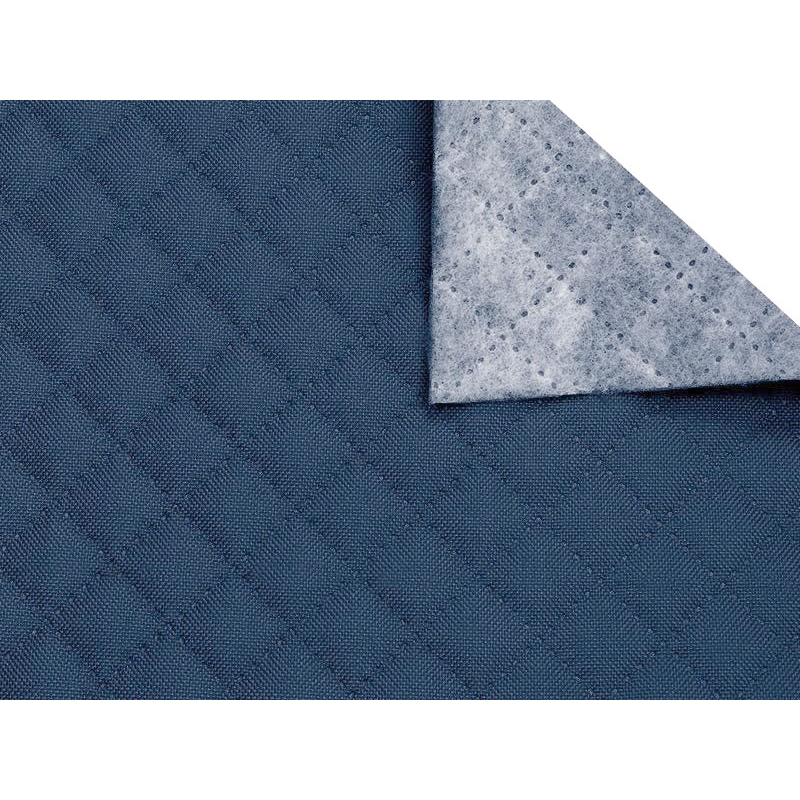 Polyester-steppstoff 600d pu-beschichtet karo dunkelblau 160 cm 25 lm