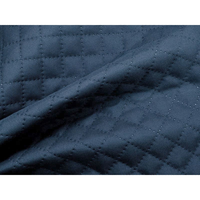 Quilted polyester fabric Oxford 600d pu*2 waterproof karo (558) navy blue 160 cm 25 mb