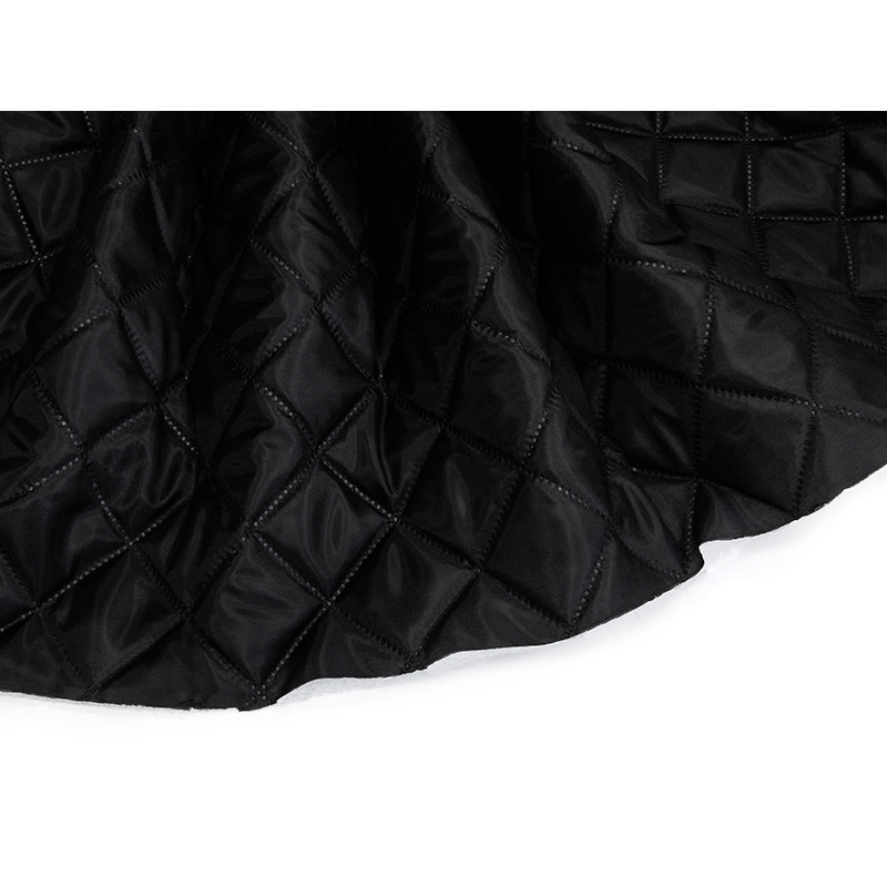 QUILTED POLYESTER LINING  FABRIC 180T (580) BLACK 150 CM 25 MB