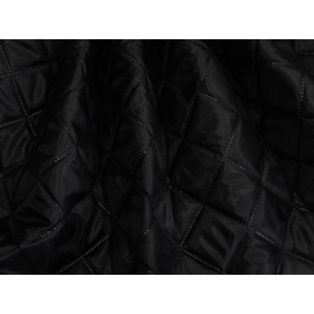 Podszewka pikowana karo 5x5 (580) czarna