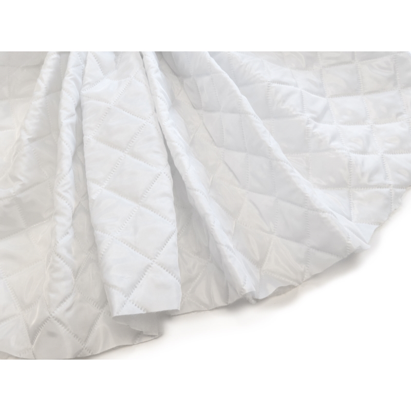 QUILTED POLYESTER LINING   FABRIC 180T (501) WHITE 150 CM&nbsp25 MB