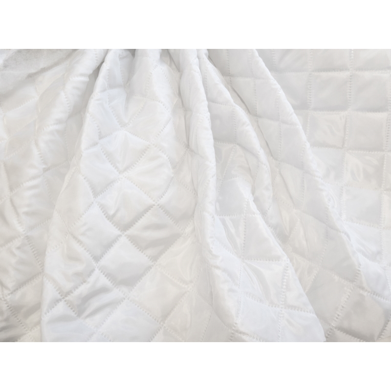 QUILTED POLYESTER LINING   FABRIC 180T (501) WHITE 150 CM&nbsp25 MB