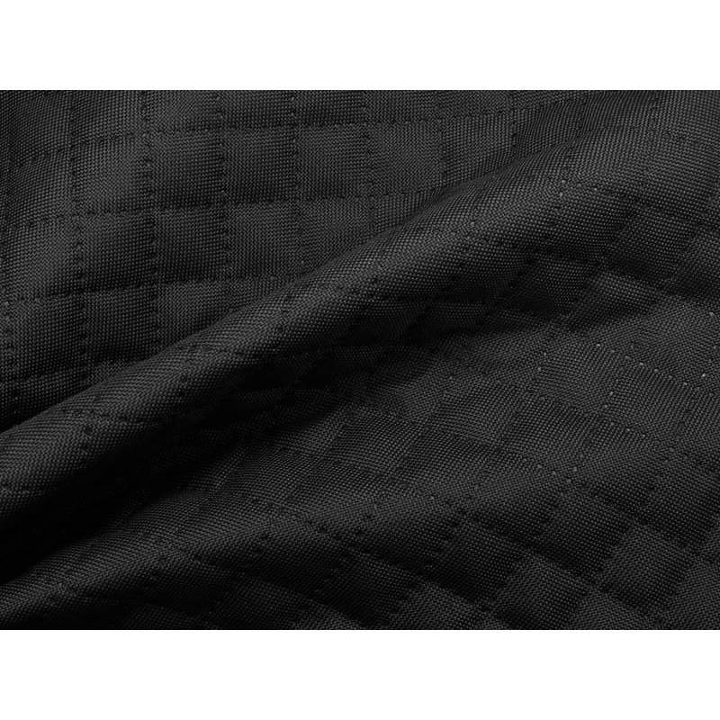 Quilted polyester fabric Oxford 600d pu*2 waterproof karo (301) graphite 160 cm 25 mb