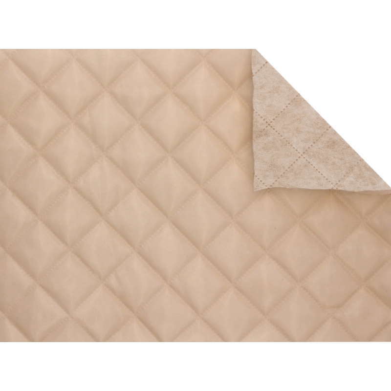 QUILTED   POLYESTER LINING   FABRIC 180T (101) BEIGE 150  CM   25 MB