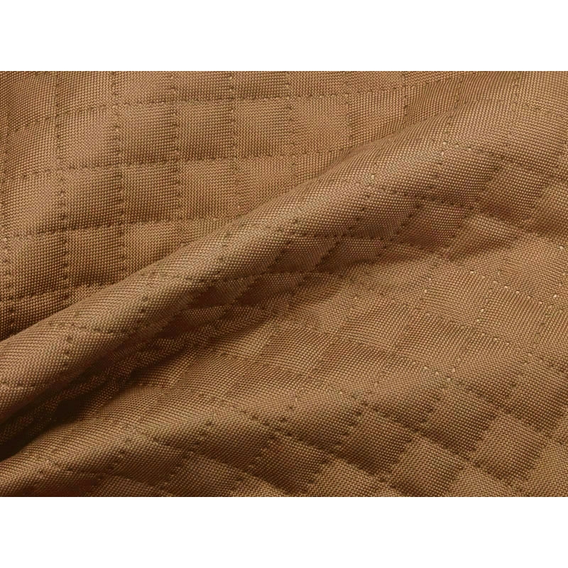 Quilted polyester fabric Oxford 600d pu*2 waterproof karo (894) dark beige 160 cm 1 mb