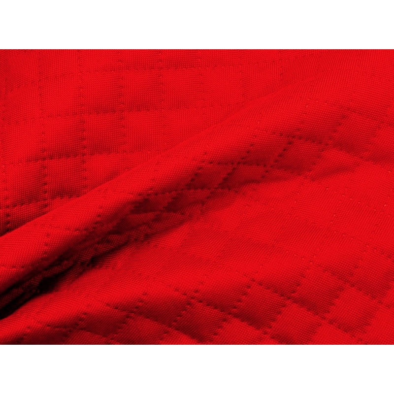 Quilted polyester fabric Oxford 600d pu*2 waterproof karo (620) red 160 cm 1 mb