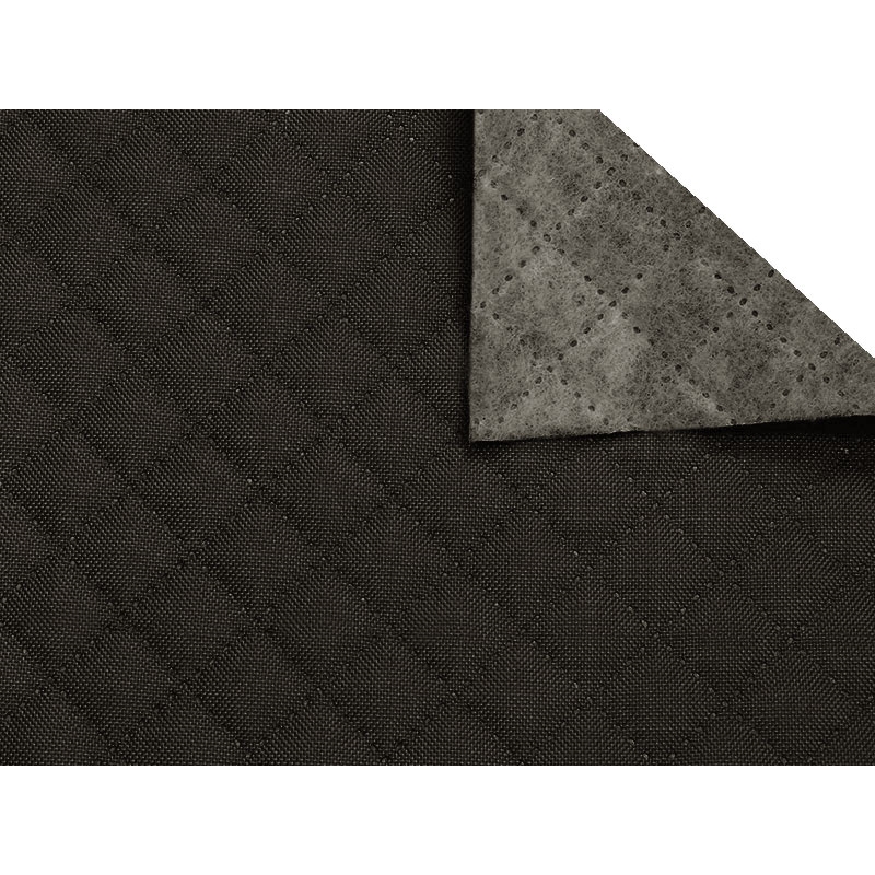 Polyester-steppstoff 600d pu-beschichtet karo grafitgrau 160 cm 1 lm