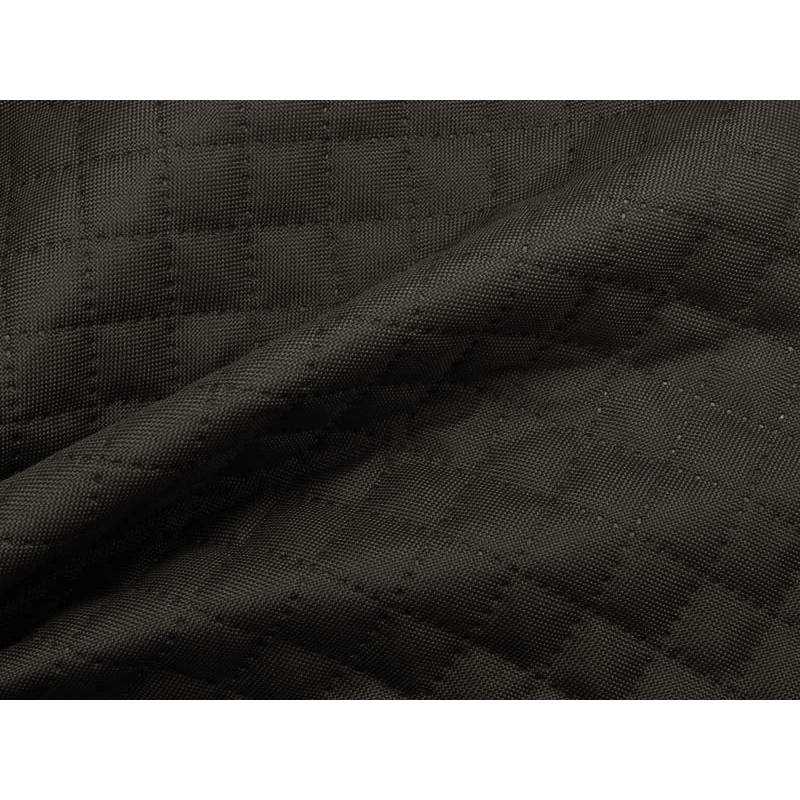 Quilted polyester fabric Oxford 600d pu*2 waterproof karo (301) graphite 160 cm 1 mb