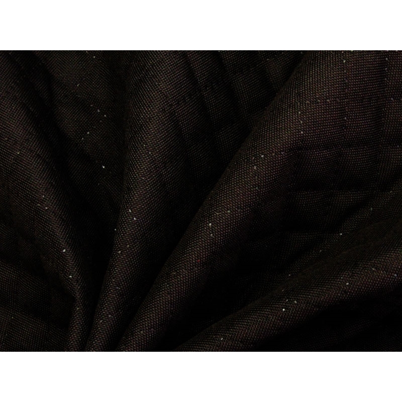 Prošívaná polyesterová tkanina 600d pu karo tmavě hnědá 160 cm 1 m