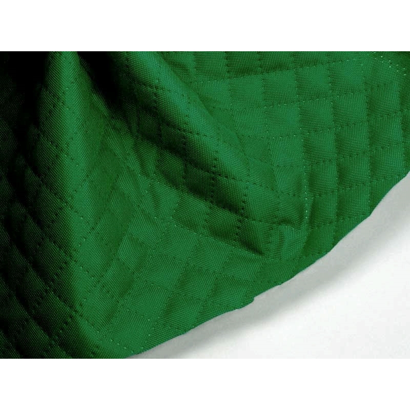 Prošívaná polyesterová tkanina 600d pu karo zelená 160 cm 1 m