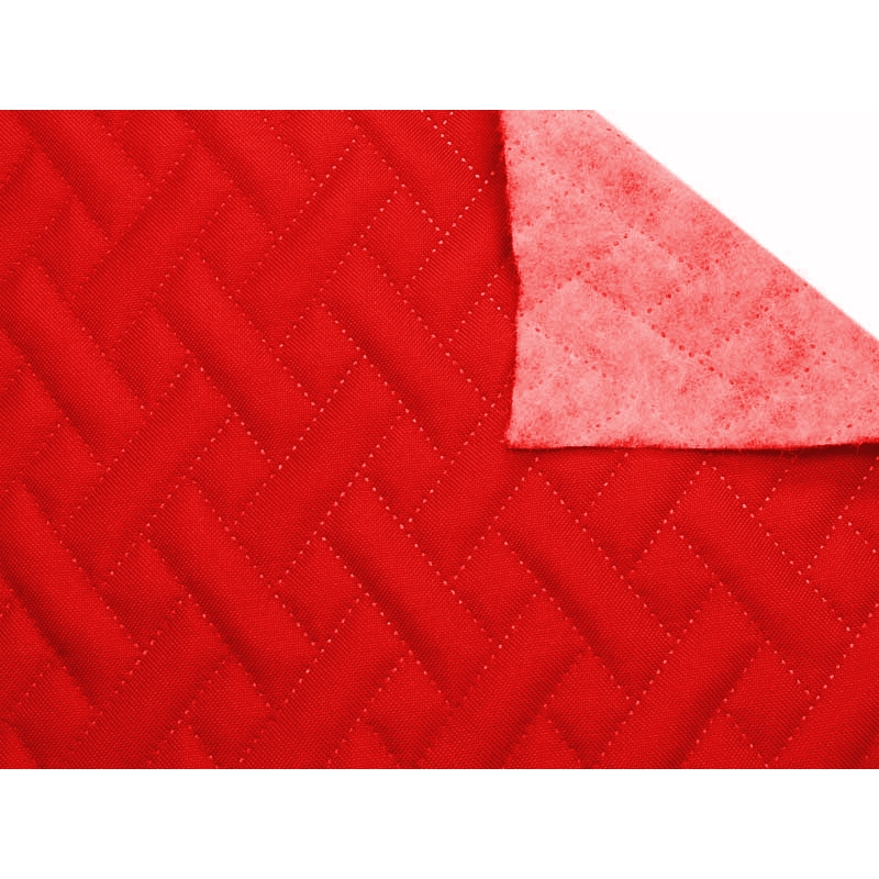 Prošívaná polyesterová tkanina 600d pu premium červená 160 cm 1 m
