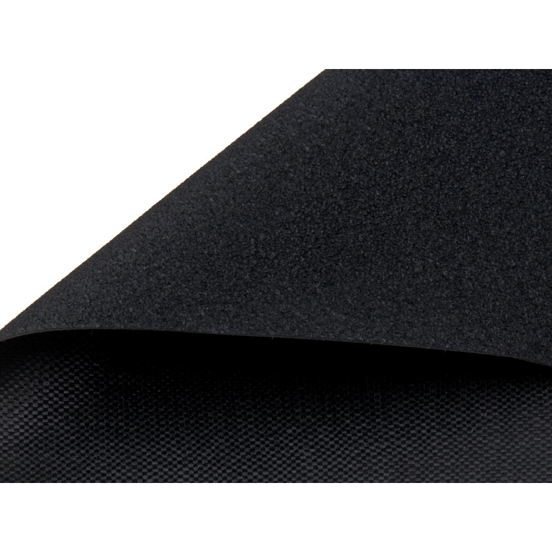 Tkanina poliestrowa antypoślizgowa 0,80 mm 600D PVC (580) czarna