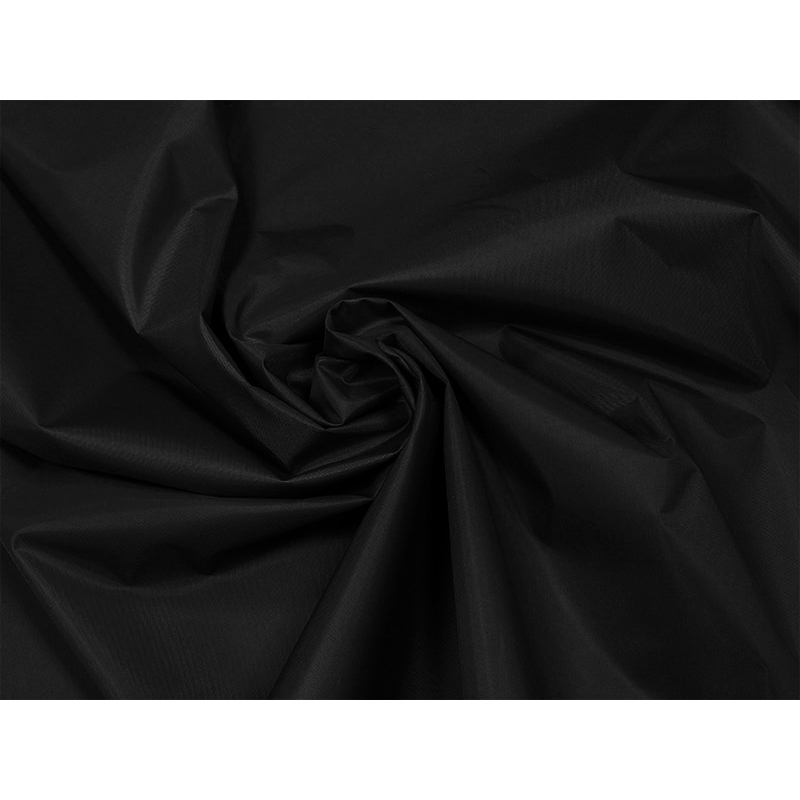 POLYESTER FABRIC 190D PVC COVERED BLACK 580 150 CM 1 RMT
