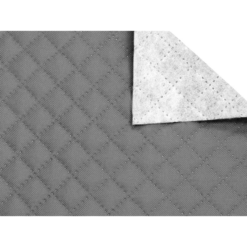 Prošívaná polyesterová tkanina 600d pu karo šedá 160 cm 1 m
