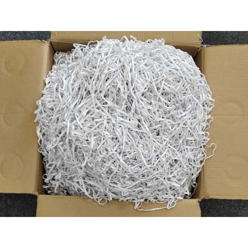 KNITTED ELASTIC TAPE 7 MM (501) WHITE POLYESTER 14,5KG - CA 3625 M