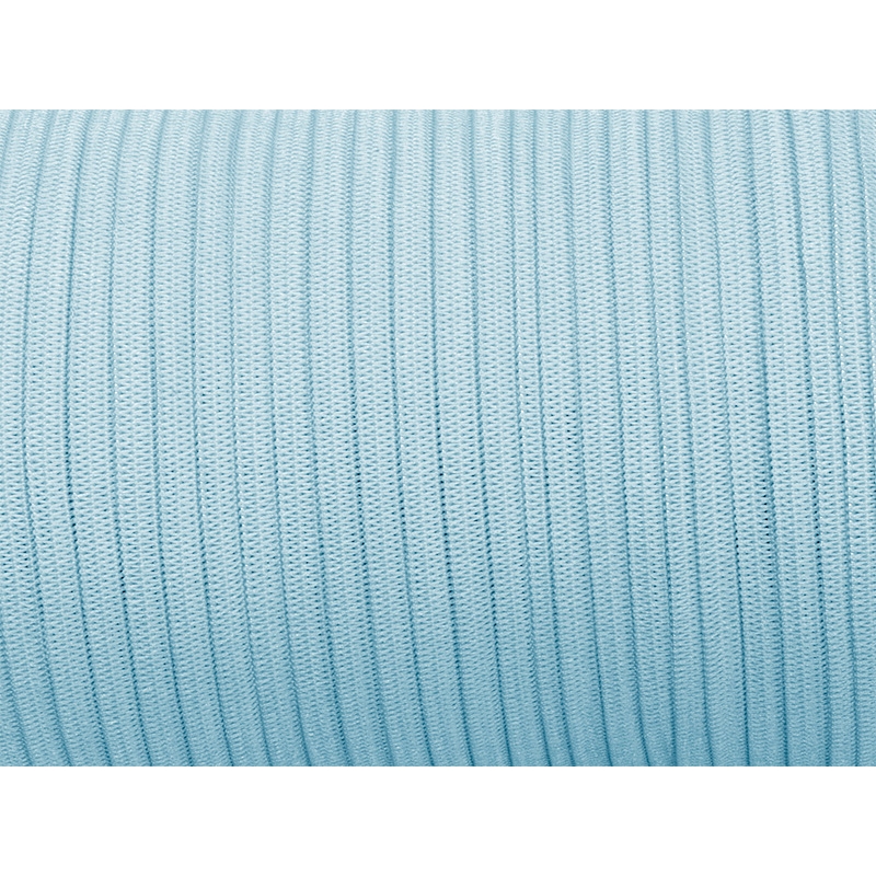 Knitted elastic tape 7 mm (351) sky-blue polyester 100 mb