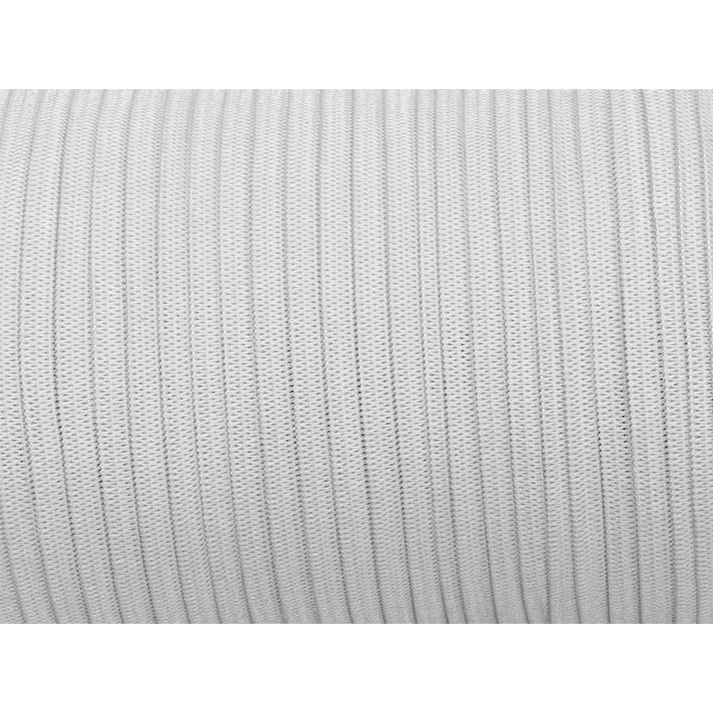 Knitted elastic tape 7 mm (336) light grey polyester 100 mb