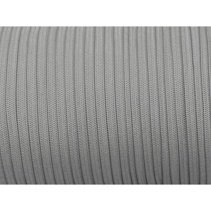 Knitted elastic tape 7 mm (134) grey polyester 100 mb