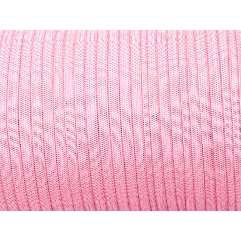 Elastischer band flach gestrickt 7 mm (552) Hellrosa polyester 100 lm