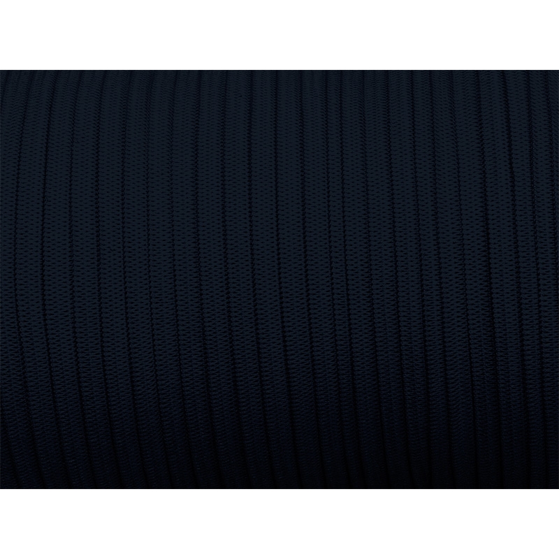 Knitted elastic tape 7 mm (058) navy blue polyester 100 mb
