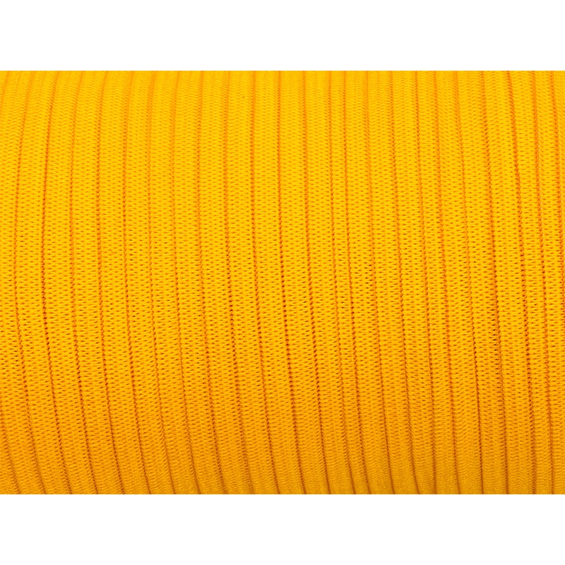 Elastischer band flach gestrickt 7 mm (504) Gelb polyester 100 lm