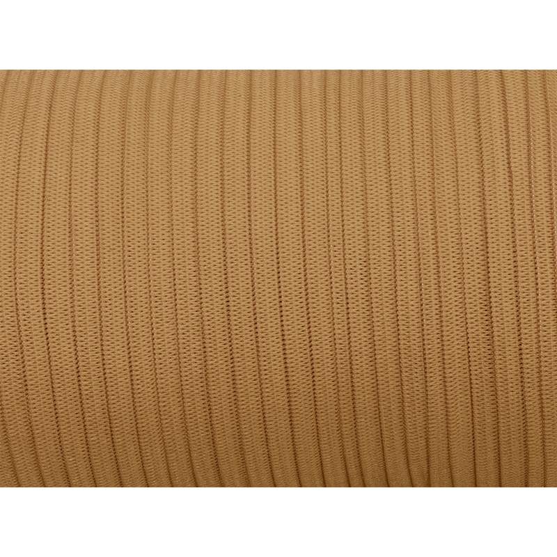 Elastischer band flach gestrickt 7 mm (894) dunkelbeige polyester 100 lm
