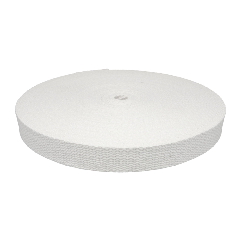 COTTON TAPE 25 MM / 1,65 mm WHITE 501 25 MB
