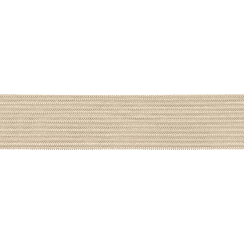 Knitted elastic tape 20 mm (101) beige polyester 25 mb